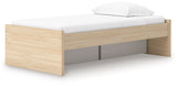 Onita Natural Twin Platform Bed with 1 Side Storage (Online Special Price) - Ornate Home