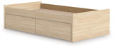 Onita Natural Twin Platform Bed with 1 Side Storage (Online Special Price) - Ornate Home