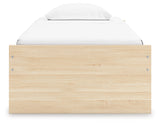 Onita Natural Twin Platform Bed with 1 Side Storage (Online Special Price) - Ornate Home