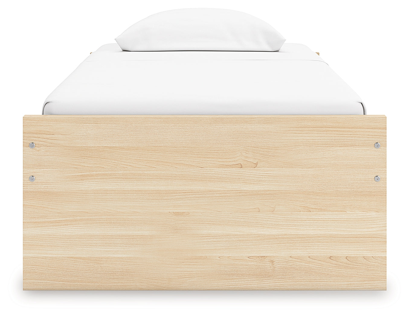 Onita Natural Twin Platform Bed with 1 Side Storage (Online Special Price) - Ornate Home