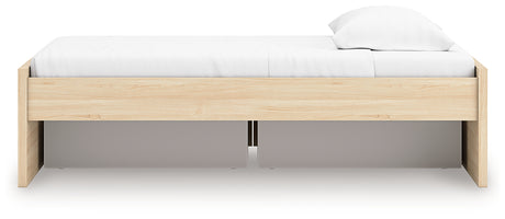 Onita Natural Twin Platform Bed with 1 Side Storage - Ornate Home