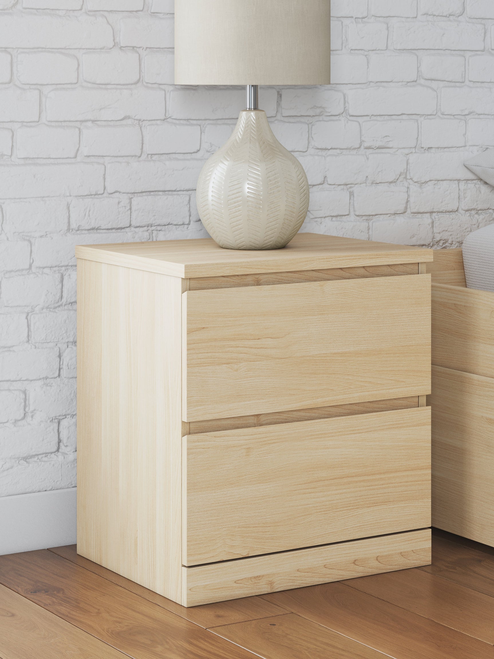 Onita Natural Two Drawer Night Stand (Online Special Price) - Ornate Home