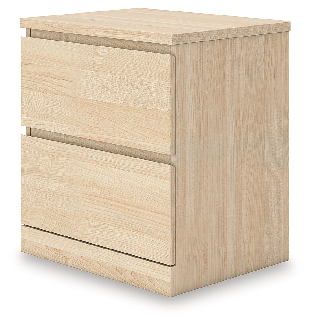 Onita Natural Two Drawer Night Stand (Online Special Price) - Ornate Home