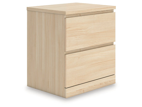 Onita Natural Two Drawer Night Stand - Ornate Home