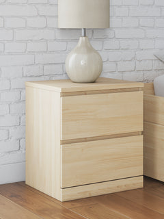 Onita Natural Two Drawer Night Stand - Ornate Home