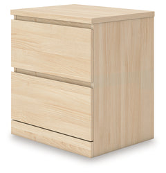 Onita Natural Two Drawer Night Stand - Ornate Home