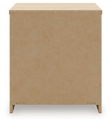 Onita Natural Two Drawer Night Stand - Ornate Home