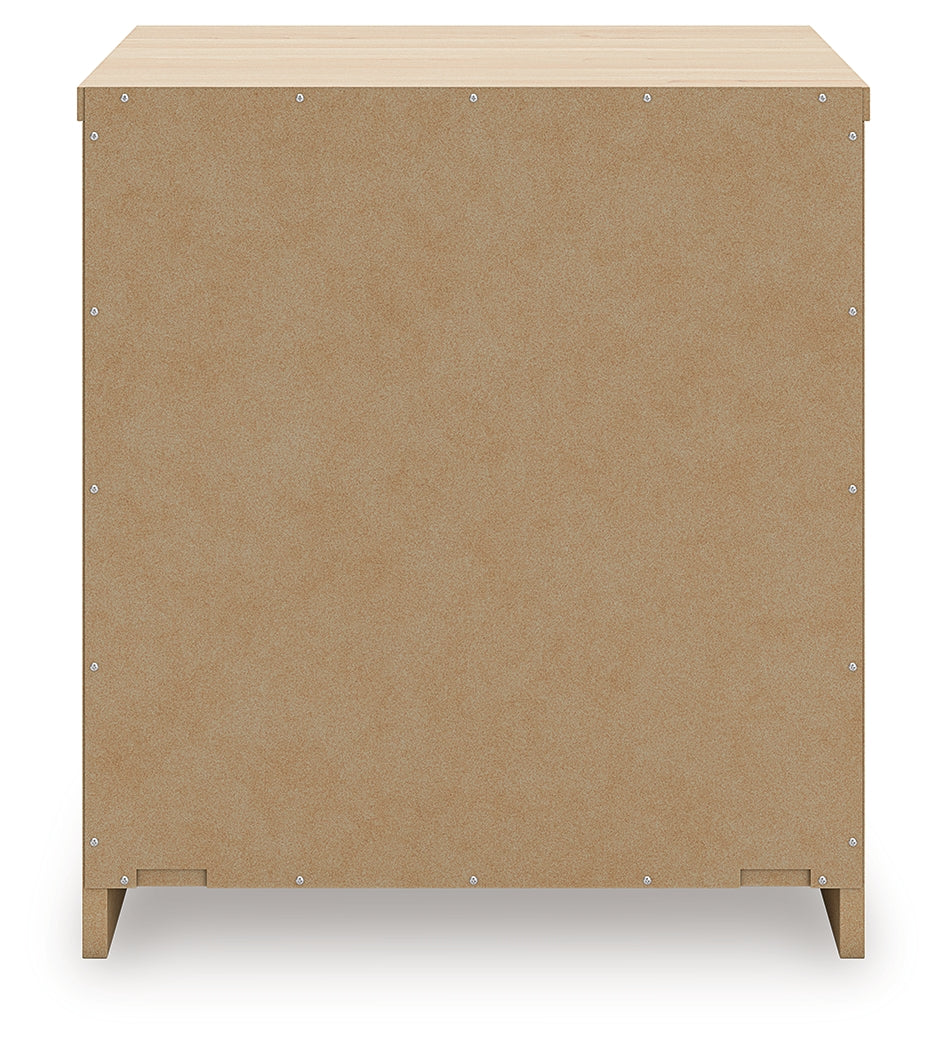 Onita Natural Two Drawer Night Stand - Ornate Home