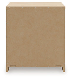 Onita Natural Two Drawer Night Stand - Ornate Home