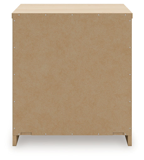 Onita Natural Two Drawer Night Stand - Ornate Home