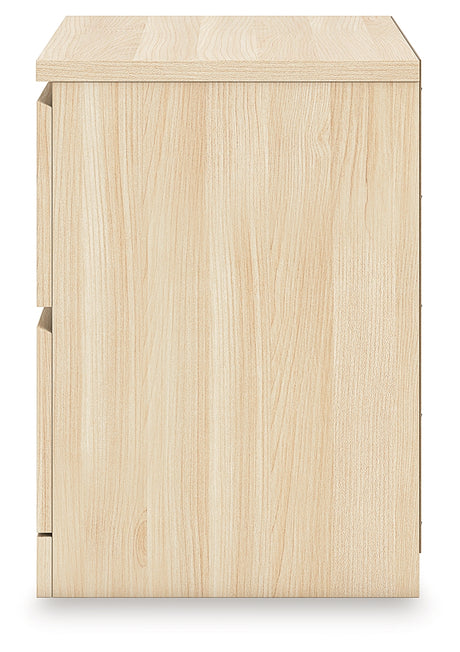 Onita Natural Two Drawer Night Stand - Ornate Home