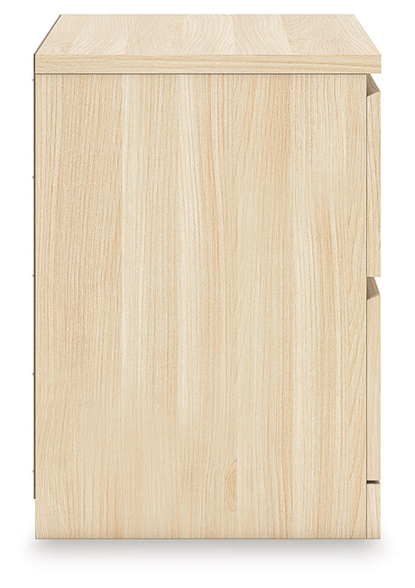 Onita Natural Two Drawer Night Stand - Ornate Home