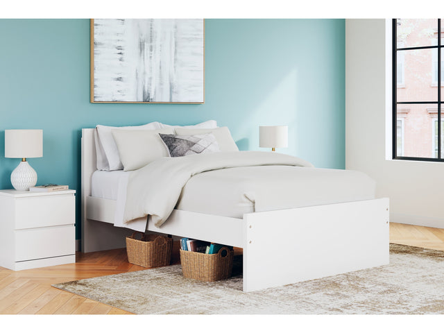 Onita White Full Panel Platform Bed (Online Special Price) - Ornate Home