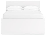 Onita White Full Panel Platform Bed with 1 Side Storage (Online Special Price) - Ornate Home