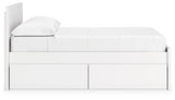 Onita White Full Panel Platform Bed with 2 Side Storage (Online Special Price) - Ornate Home