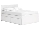 Onita White Full Panel Platform Youth Bed with 1 Side Storage (Online Special Price) - Ornate Home