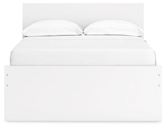 Onita White Full Panel Platform Youth Bed with 1 Side Storage - Ornate Home