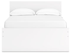 Onita White Full Panel Platform Youth Bed with 2 Side Storage - Ornate Home