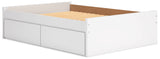Onita White Full Platform Bed with 1 Side Storage (Online Special Price) - Ornate Home