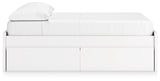 Onita White Full Platform Bed with 2 Side Storage (Online Special Price) - Ornate Home