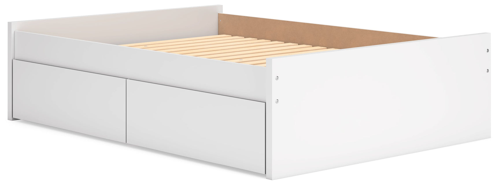 Onita White Full Platform Bed with 2 Side Storage (Online Special Price) - Ornate Home