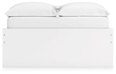 Onita White Full Platform Youth Bed with 1 Side Storage - Ornate Home