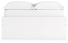 Onita White Full Platform Youth Bed with 2 Side Storage - Ornate Home