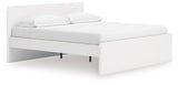 Onita White King Panel Platform Bed - Ornate Home