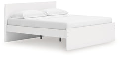 Onita White King Panel Platform Bed - Ornate Home