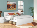 Onita White King Panel Platform Bed - Ornate Home