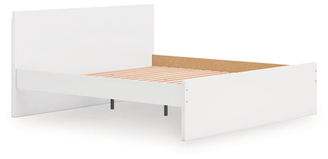 Onita White King Panel Platform Bed - Ornate Home