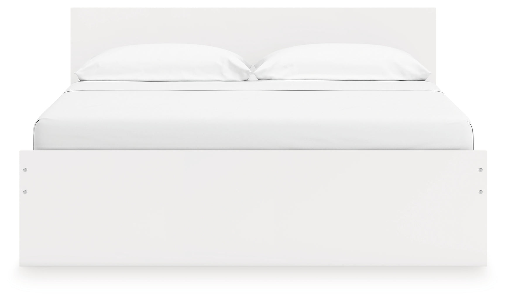 Onita White King Panel Platform Bed - Ornate Home