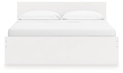 Onita White King Panel Platform Bed - Ornate Home