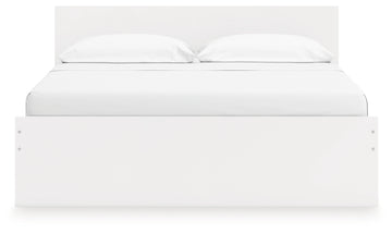 Onita White King Panel Platform Bed - Ornate Home