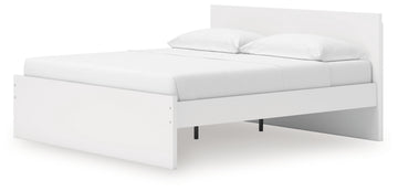 Onita White King Panel Platform Bed - Ornate Home