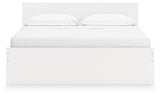 Onita White King Panel Platform Bed with 2 Side Storage (Online Special Price) - Ornate Home