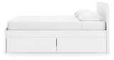Onita White King Panel Platform Bed with 2 Side Storage (Online Special Price) - Ornate Home