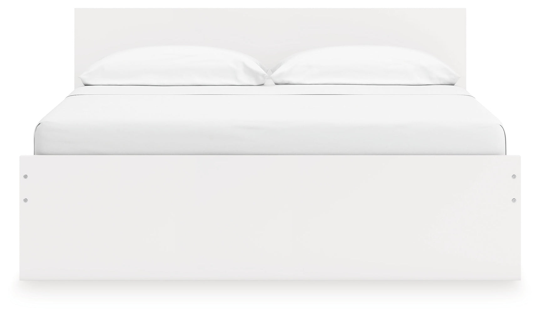 Onita White King Panel Platform Bed with Storage (Online Special Price) - Ornate Home