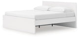 Onita White King Panel Platform Bed with Storage (Online Special Price) - Ornate Home