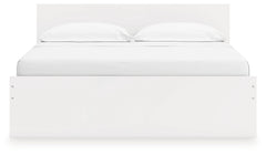 Onita White King Panel Platform Bed with Storage - Ornate Home