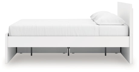 Onita White King Panel Platform Bed with Storage - Ornate Home