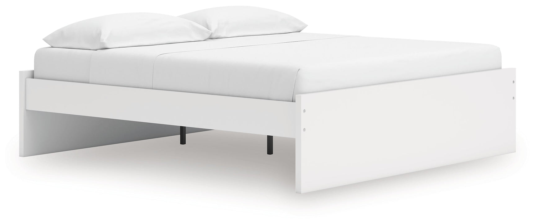 Onita White King Platform Bed (Online Special Price) - Ornate Home