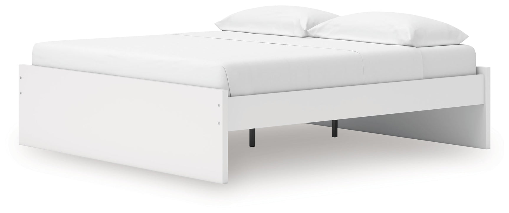 Onita White King Platform Bed (Online Special Price) - Ornate Home