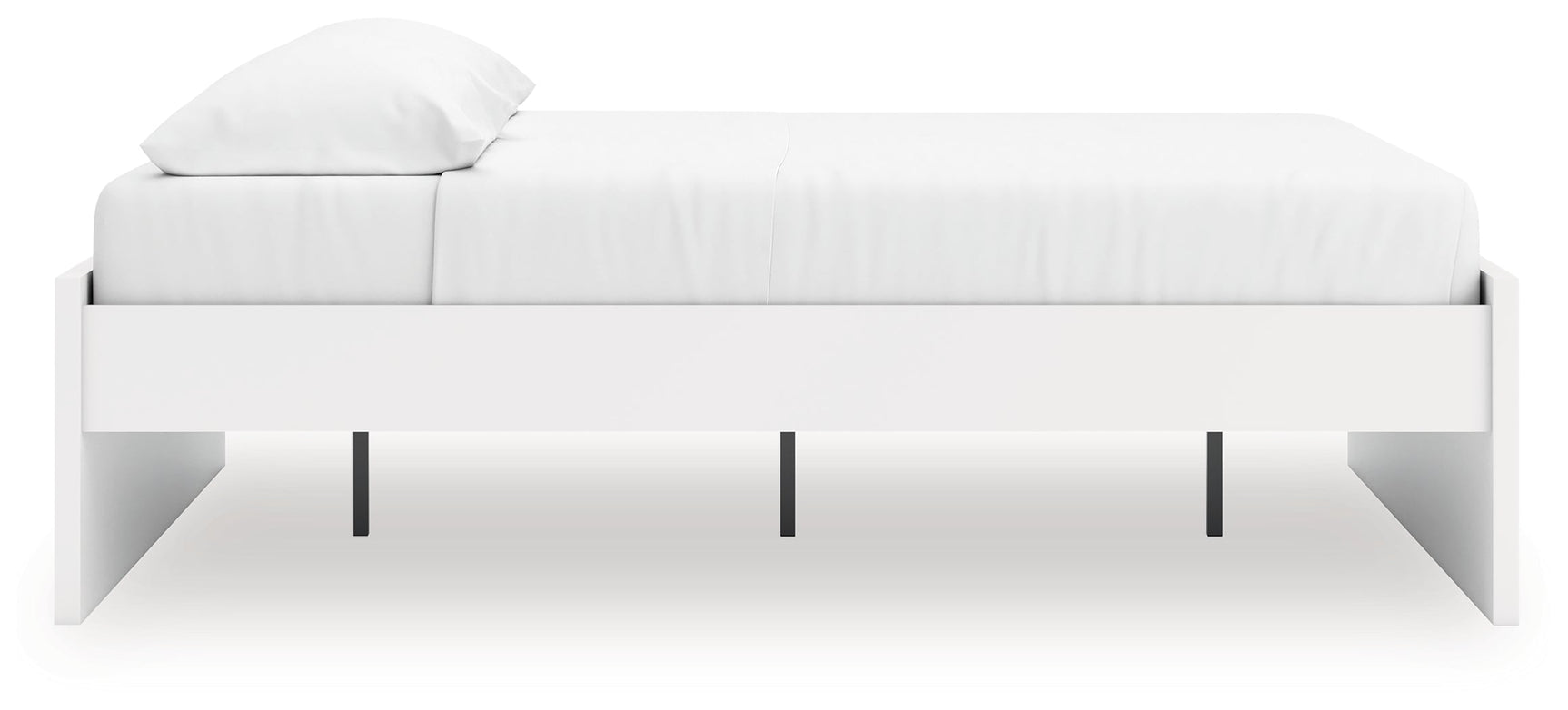 Onita White King Platform Bed (Online Special Price) - Ornate Home