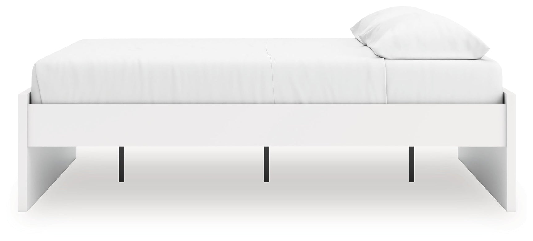 Onita White King Platform Bed (Online Special Price) - Ornate Home