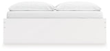 Onita White King Platform Bed with 1 Side Storage (Online Special Price) - Ornate Home