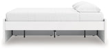 Onita White King Platform Bed with 1 Side Storage (Online Special Price) - Ornate Home