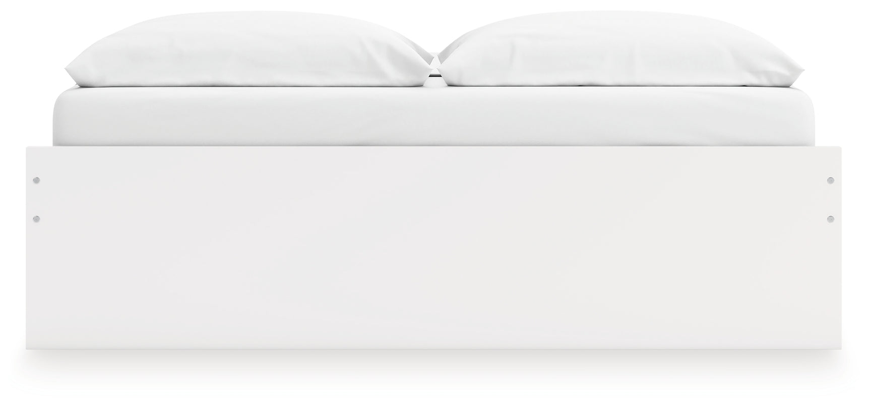 Onita White King Platform Bed with 1 Side Storage - Ornate Home