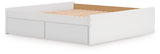 Onita White King Platform Bed with 2 Side Storage (Online Special Price) - Ornate Home
