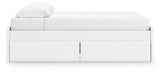 Onita White King Platform Bed with 2 Side Storage (Online Special Price) - Ornate Home